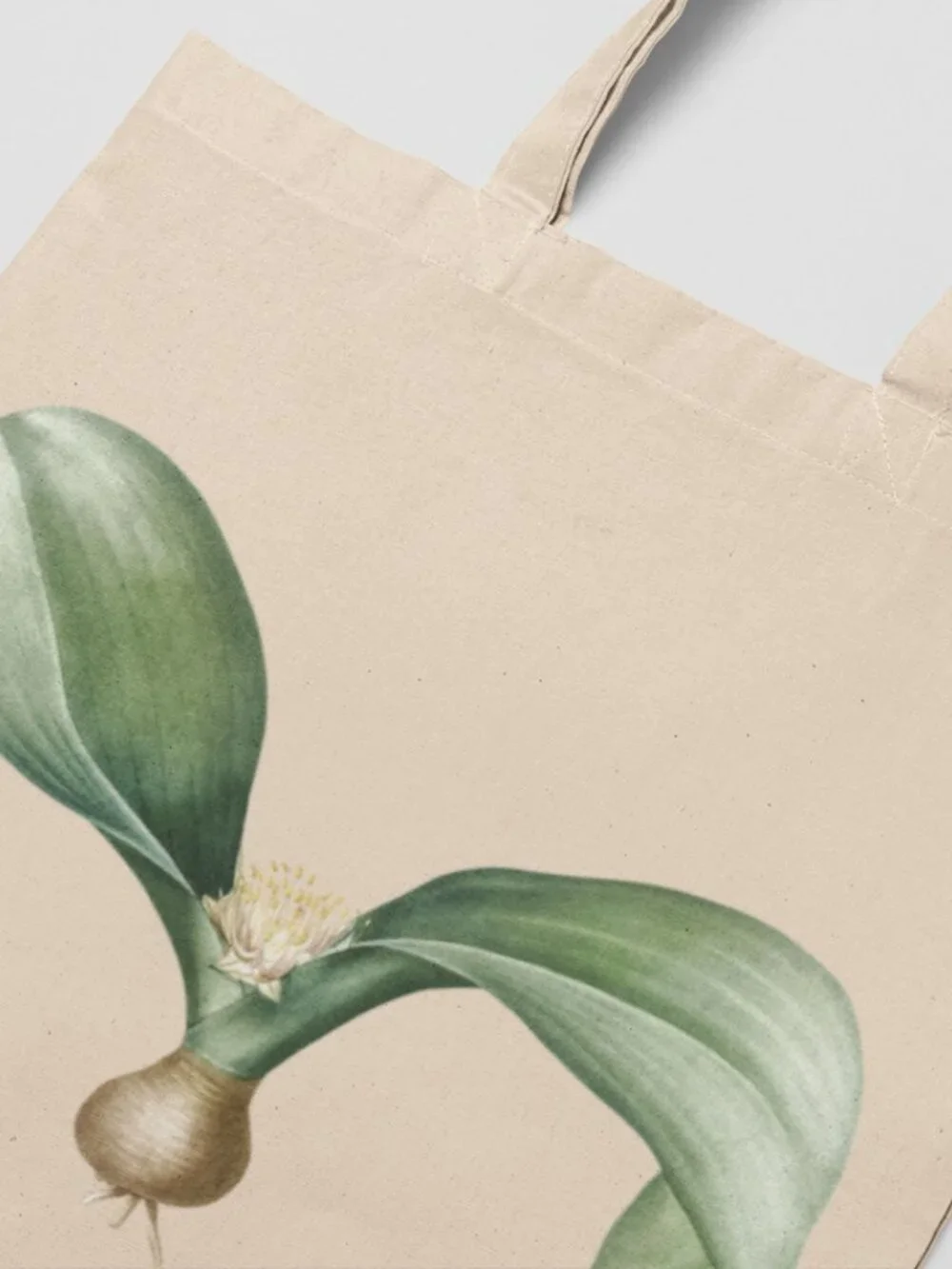 Hedgehog Lily Vintage Floral Print Graphic Canvas Tote Bag
